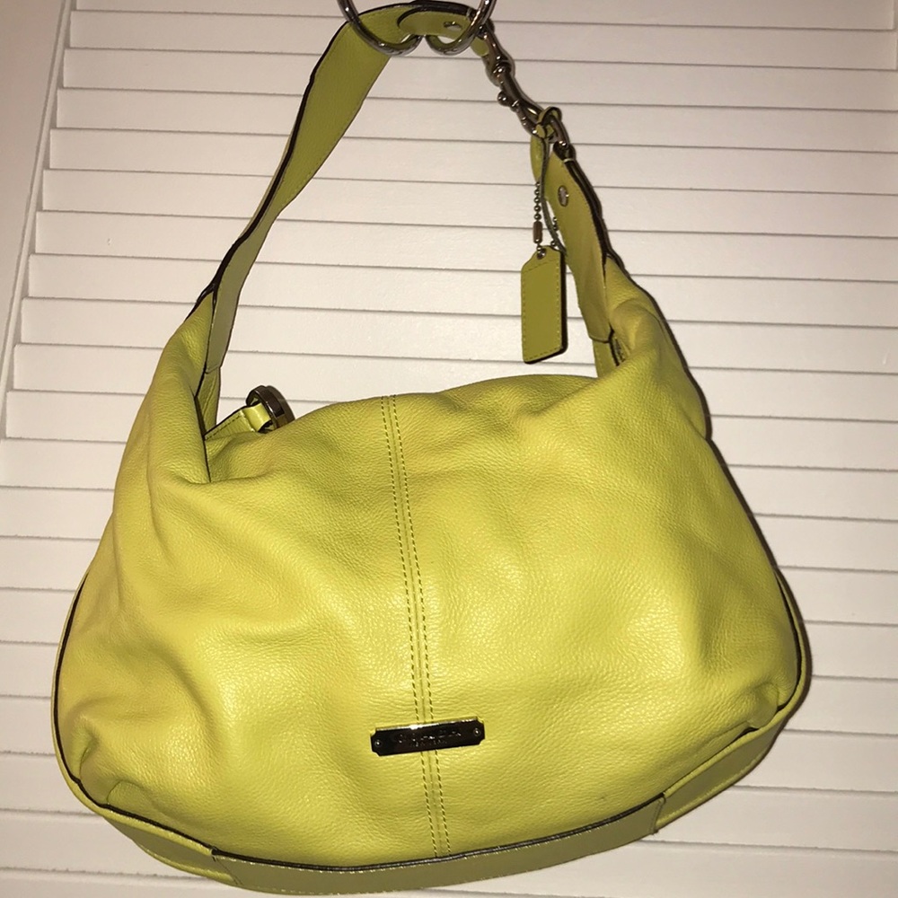 Genuine coach bag lime green